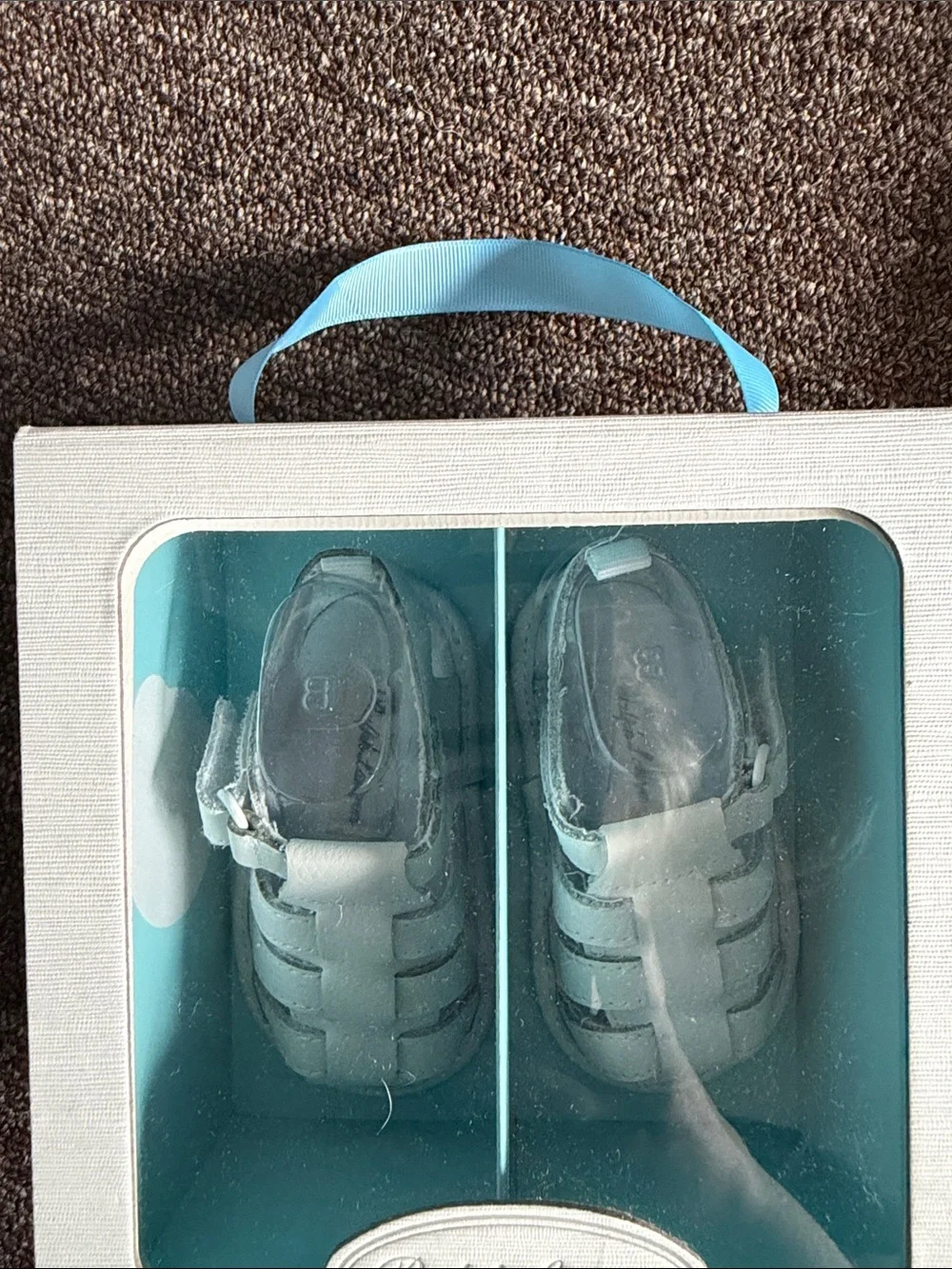 Ralph Lauren Baby White Leather Fisherman Sandals Size 3 NWT